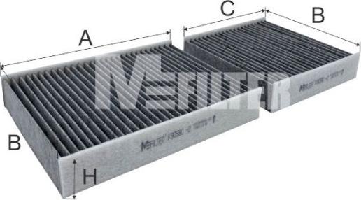 Mfilter K 9058C-2 - Фільтр, повітря у внутрішній простір autocars.com.ua