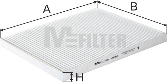 Mfilter K 9061 - Фильтр воздуха в салоне avtokuzovplus.com.ua