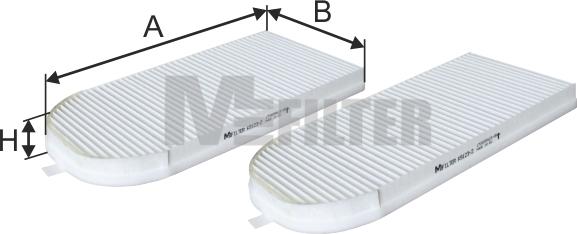 Mfilter K 9123-2 - Фильтр воздуха в салоне autodnr.net