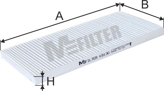 Mfilter K 9130 - Фільтр, повітря у внутрішній простір autocars.com.ua