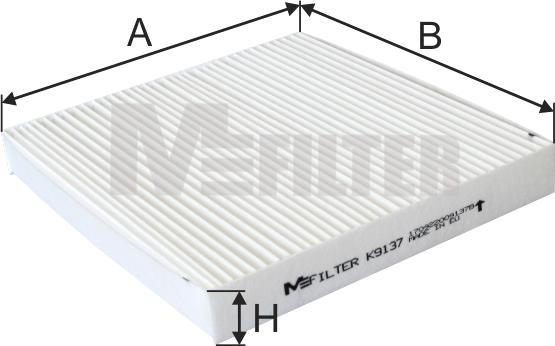 Mfilter K 9137 - Фільтр, повітря у внутрішній простір autocars.com.ua