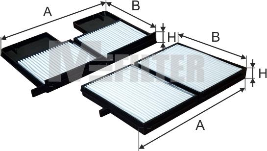 Mfilter K 9145-2 - Фильтр воздуха в салоне avtokuzovplus.com.ua