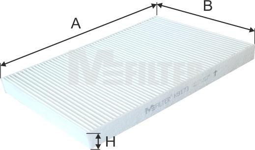 Mfilter K 9173 - Фильтр воздуха в салоне avtokuzovplus.com.ua