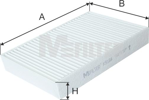 Mfilter K 9184 - Фільтр, повітря у внутрішній простір autocars.com.ua