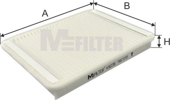 Mfilter K 9235 - Фильтр воздуха в салоне autodnr.net