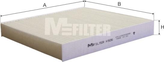 Mfilter K 926 - Фильтр воздуха в салоне autodnr.net