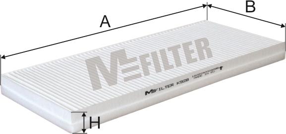 Mfilter K 928 - Фільтр, повітря у внутрішній простір autocars.com.ua