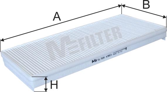 Mfilter K 953 - Фильтр воздуха в салоне autodnr.net