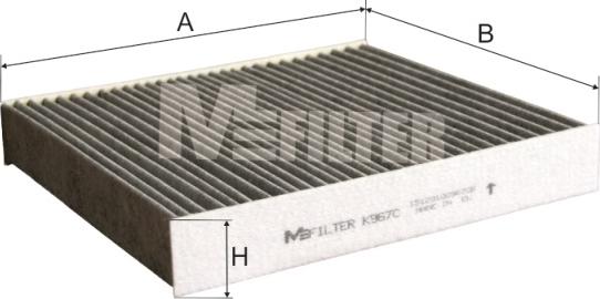 Mfilter K 967C - Фильтр воздуха в салоне autodnr.net