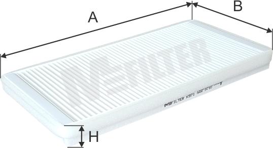 Mfilter K 971 - Фильтр воздуха в салоне avtokuzovplus.com.ua