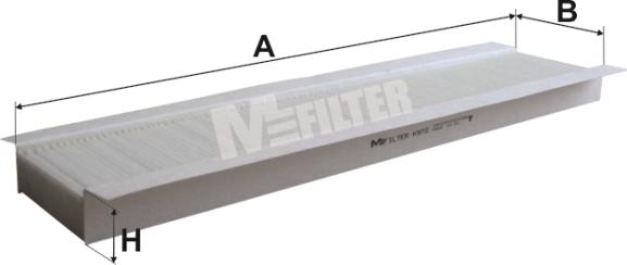 Mfilter K 972 - Фільтр, повітря у внутрішній простір autocars.com.ua