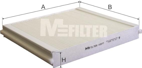 Mfilter K 977 - Фильтр воздуха в салоне autodnr.net