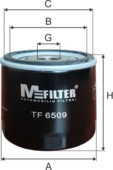 Mfilter TF 6509 - Масляний фільтр autocars.com.ua