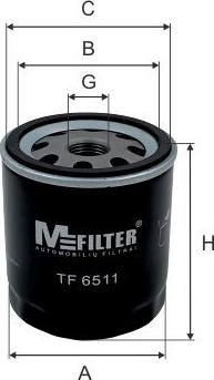 Mfilter TF 6511 - Масляный фильтр avtokuzovplus.com.ua