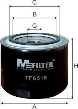 Mfilter TF6518 - Масляний фільтр autocars.com.ua