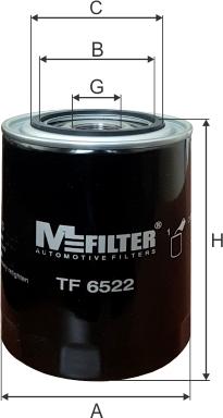 Mfilter TF 6522 - Фільтр масляний Pajero-Canter 2.8-3.2D autocars.com.ua