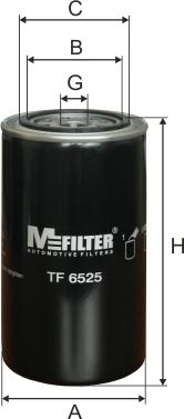 Mfilter TF 6525 - Масляний фільтр autocars.com.ua