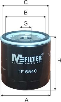 Mfilter TF 6540 - Масляный фильтр avtokuzovplus.com.ua