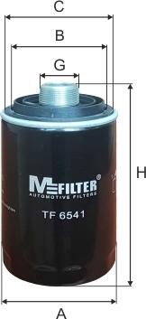 Mfilter TF 6541 - Фільтр масляний 2.0TSI T5 11--Golf 05-13-Jetta 05--Passat 05- autocars.com.ua