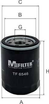Mfilter TF 6546 - Фільтр масляний Nissan 1.3-1.6-2.0 autocars.com.ua