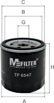 Mfilter TF 6547 - Масляний фільтр autocars.com.ua