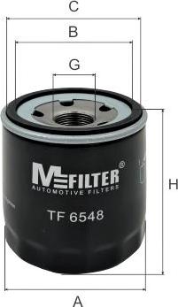 Mfilter TF 6548 - Масляний фільтр autocars.com.ua