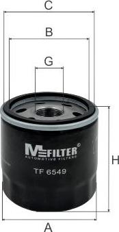 Mfilter TF 6549 - Масляный фильтр avtokuzovplus.com.ua
