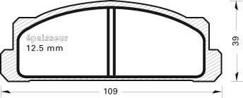 Optimal 3446 - Тормозные колодки, дисковые, комплект avtokuzovplus.com.ua