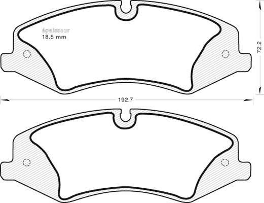 MGA 1009 - Гальмівні колодки, дискові гальма autocars.com.ua