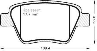 MGA 1015 - Гальмівні колодки, дискові гальма autocars.com.ua