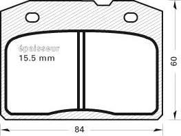 MGA 101 - Гальмівні колодки, дискові гальма autocars.com.ua