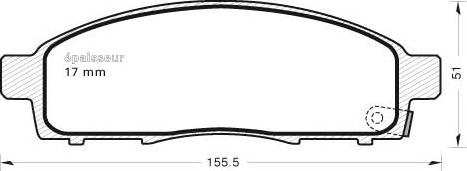 MGA 1024 - Гальмівні колодки, дискові гальма autocars.com.ua