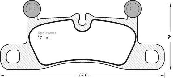 MGA 1034 - Гальмівні колодки, дискові гальма autocars.com.ua