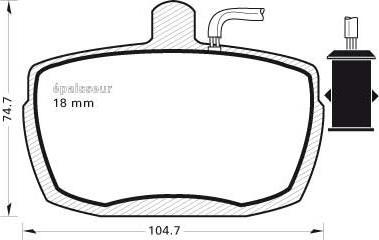 MGA 103 - Гальмівні колодки, дискові гальма autocars.com.ua