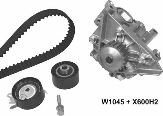 MGA 1045K2 - Водяной насос + комплект зубчатого ремня autodnr.net