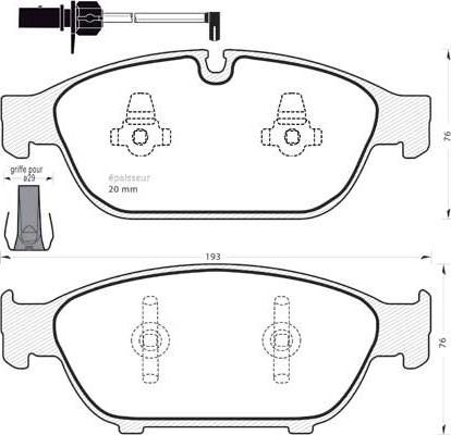 GMC 2516002 - Гальмівні колодки, дискові гальма autocars.com.ua