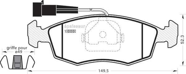 MGA 1065 - Тормозные колодки, дисковые, комплект autodnr.net