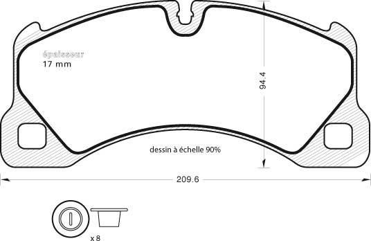 Stop 573043S - Гальмівні колодки, дискові гальма autocars.com.ua