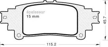 SCT-MANNOL SP713 - Гальмівні колодки, дискові гальма autocars.com.ua