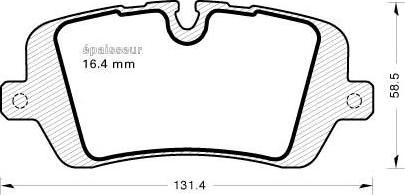 MGA 1138 - Гальмівні колодки, дискові гальма autocars.com.ua