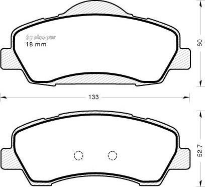 MGA 1160 - Гальмівні колодки, дискові гальма autocars.com.ua