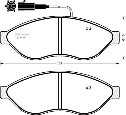 A.B.S. 425358 - Тормозные колодки, дисковые, комплект autodnr.net