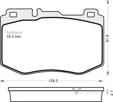 LUCAS GDB2078 - Гальмівні колодки, дискові гальма autocars.com.ua