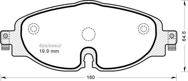 MGA 1203 - Гальмівні колодки, дискові гальма autocars.com.ua