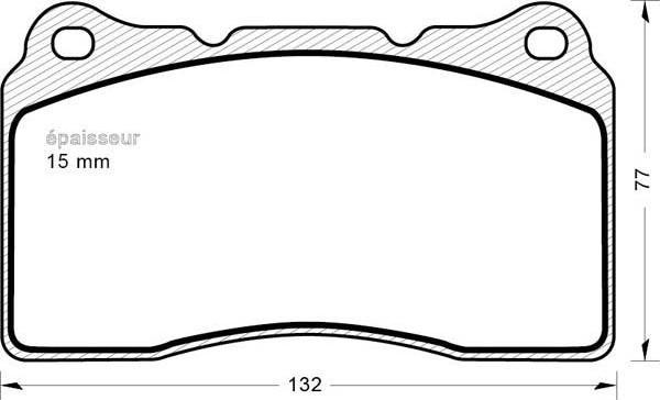 MGA 1212 - Тормозные колодки, дисковые, комплект autodnr.net