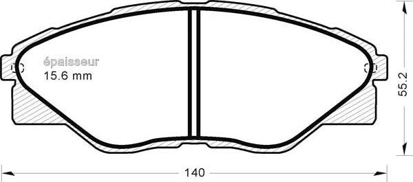 MGA 1220 - Гальмівні колодки, дискові гальма autocars.com.ua