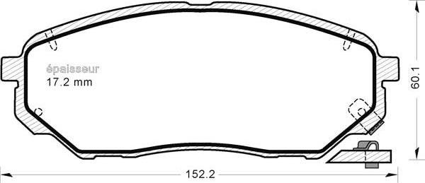 MGA 1229 - Гальмівні колодки, дискові гальма autocars.com.ua