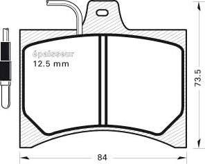 MGA 123 - Гальмівні колодки, дискові гальма autocars.com.ua