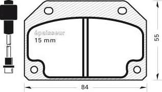 Ween 151-2057 - Тормозные колодки, дисковые, комплект autodnr.net