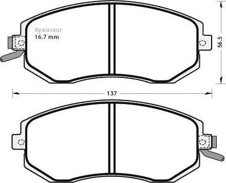 MGA 1275 - Тормозные колодки, дисковые, комплект autodnr.net